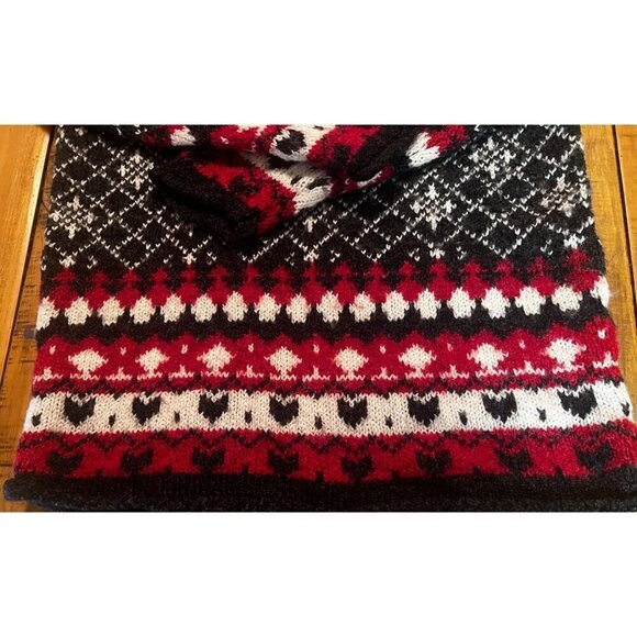 Vintage Paul Harris Nordic Knit Sweater Size Large Wool Blend Black/Red/White‎ - Picture 3 of 6